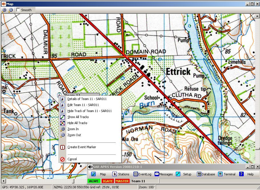 SARTracker screen capture